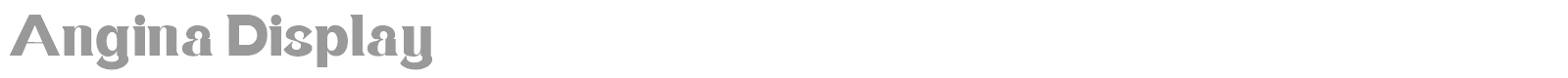 Angina Display font preview